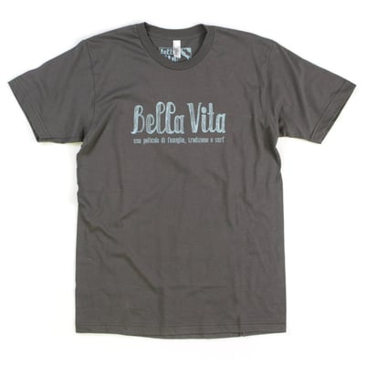 BELLA VITA - MEN'S FINE JERSEY TEE (ASPHALT)