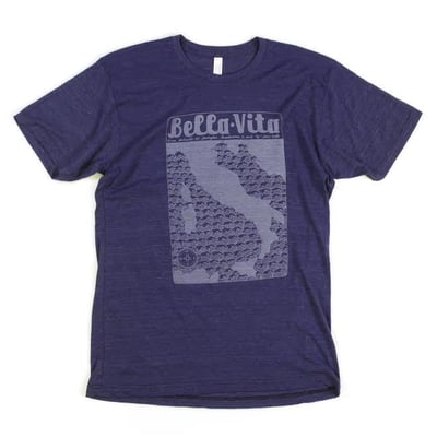 MEN'S TRI-BLEND TRACK TEE (INDIGO)
